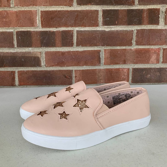 Brash Blush Star cut Twin Gore Low top Slip on Sneakers Girl's US 5 MINT - Picture 4 of 9